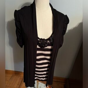Inc Women’s Tank with Attached Cardigan